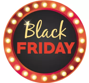 Autocolantes negócios Round Black Friday - TenStickers