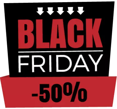 Autocolantes Promoções Black Friday Reduções - TenStickers