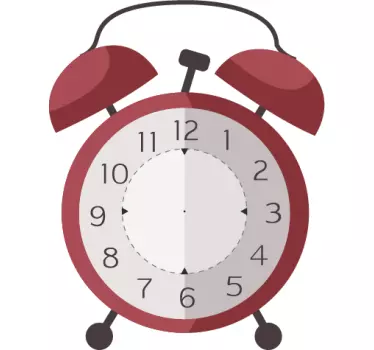 Autocolante decorativo despertador clássivo - TenStickers