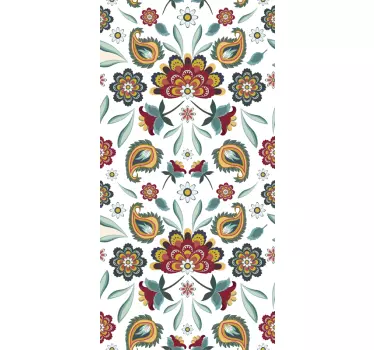 Autocolante decorativo janela floral - TenStickers