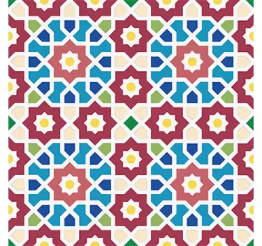 Azulejo hidráulico parede árabe - TenStickers