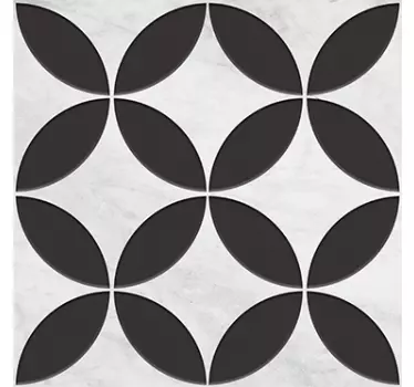 Azulejo hidráulico vinil padrão flor - TenStickers
