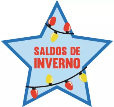Vinil montras Saldos de Inverno - TenStickers