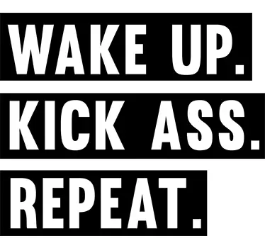 Adesivo de parede com frase motivadora - TenStickers