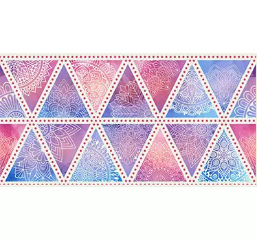 Autocolante azulejo triângulos geométricos - TenStickers