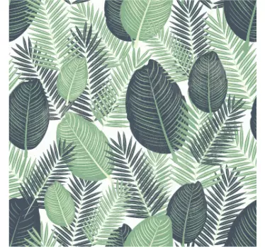 Autocolante para porta tropical - TenStickers