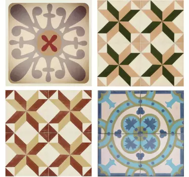 Autocolantes azulejos de mosaico hidráulico - TenStickers