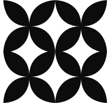 Azulejo decorativo geométrico retro - TenStickers