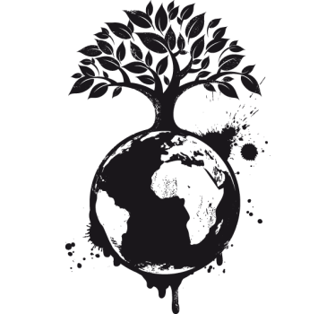 Autocolante decorativo árvore ecológica - TenStickers