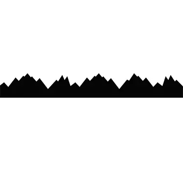 Autocolantes quarto de dormir relevo montanha - TenStickers