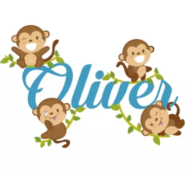 Autocolantes de animais diversos Crianças changuitos - TenStickers