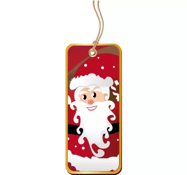 Etiqueta do rótulo de santa - TenStickers