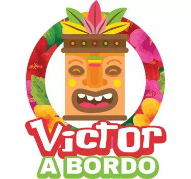 Autocolante para carros tiki - TenStickers