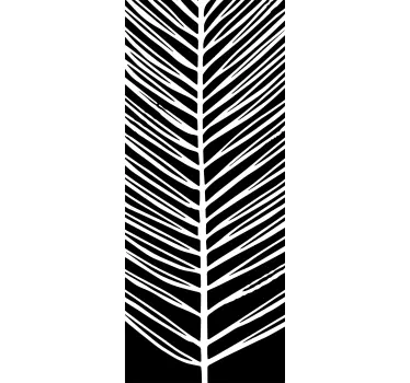 Autocolantes para chuveiro folha tropical - TenStickers