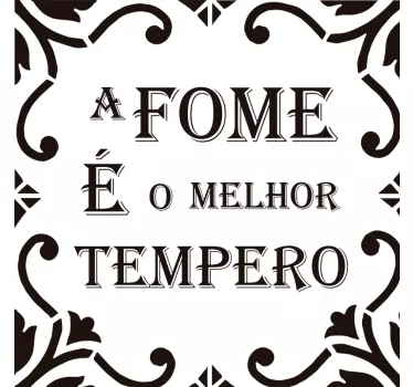 Adesivo de azulejo provérbio português - TenStickers