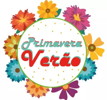 Vinil para montras Primavera Verão - TenStickers