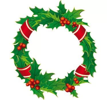 Autocolantes de Natal coroa - TenStickers