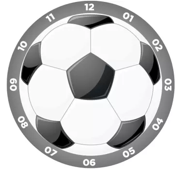 Adesivo relógio de parede com bola - TenStickers