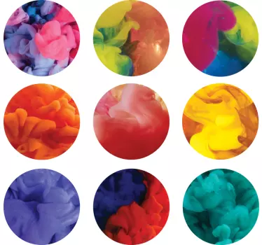 Adesivo de bolas multicolor - TenStickers
