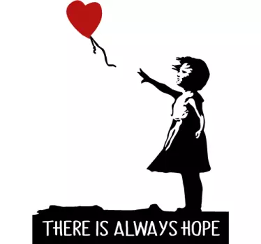 Autocolantes parede Banksy Always Hope - TenStickers