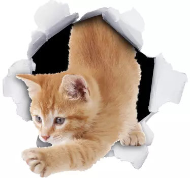 Vinil decorativo de gato atrevido - TenStickers