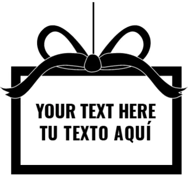 Autocolante decorativo de Natal Caixa de presente - TenStickers