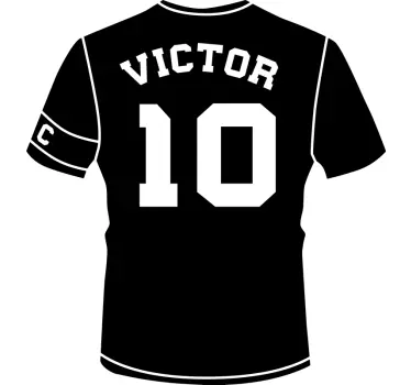 Vinil parede camisa personalizável - TenStickers