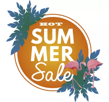 Autocolante de promoção liquidação de verão - TenStickers