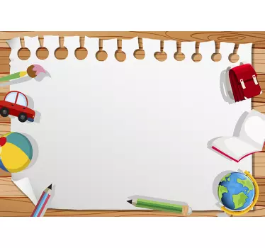 Autocolante quadro branco mesa infantil - TenStickers