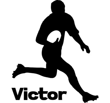 Autocolantes personalizáveis rugby personalizado - TenStickers