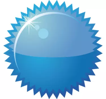Autocolante para montras sol azul - TenStickers