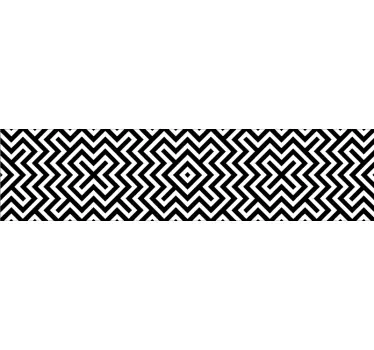 Autocolantes para móveis geometrico preto e branco - TenStickers