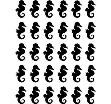 Autocolantes para quarto infantil cavalos do mar - TenStickers