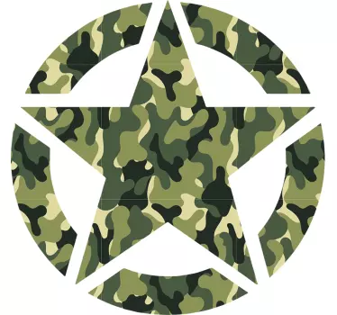 Figuras geométricas Autocolantes estrela militar - TenStickers