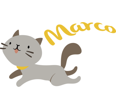 Autocolantes para casa gato - TenStickers