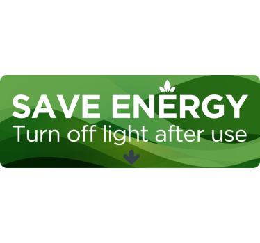Autocolantes textos salvar energia - TenStickers