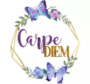 Autocolantes decorativos de motivação pessoal carpe diem - TenStickers