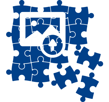 Autocolantes de efeitos visuais fotografia em puzzle - TenStickers