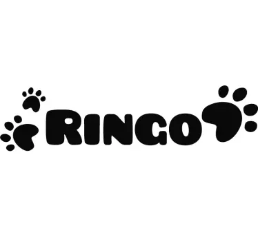 Autocolantes decorativos de outros textos nome de cão - TenStickers