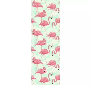 Autocolantes decorativos de padrão desenhos flamingo - TenStickers