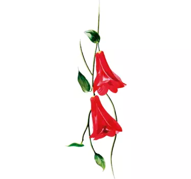 Autocolantes quarto de dormir flor chilena - TenStickers