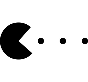 Autocolantes de cinema, televisão e videojogos pacman - TenStickers