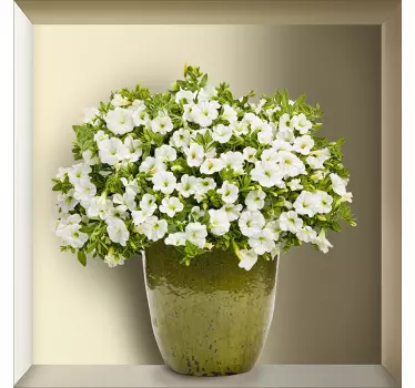 Autocolantes de flores e plantas planta 3D - TenStickers