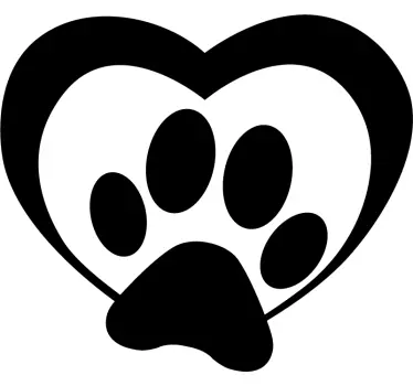 Autocolante para carros pata de cão - TenStickers