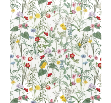 Autocolante para janela flores vintage brilhantes - TenStickers