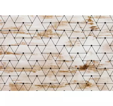 Vinil de cabeceira Triângulos geométricos - TenStickers