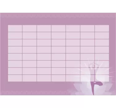 Agendar autocolante de aulas de ioga para escrever - TenStickers