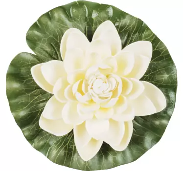 Vinil decorativo yoga flor de lótus - TenStickers