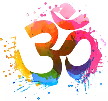 Om yoga Autocolante para parede - TenStickers