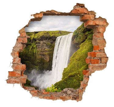 Autocolante de efeitos visuais cascata trompe l'oeil - TenStickers